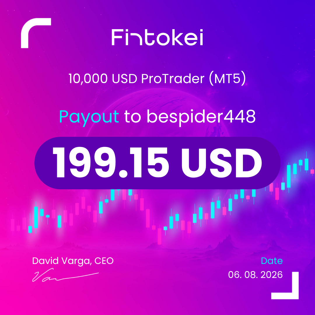 Fintokei payout certificate #11 — $199.15 received August 2026
