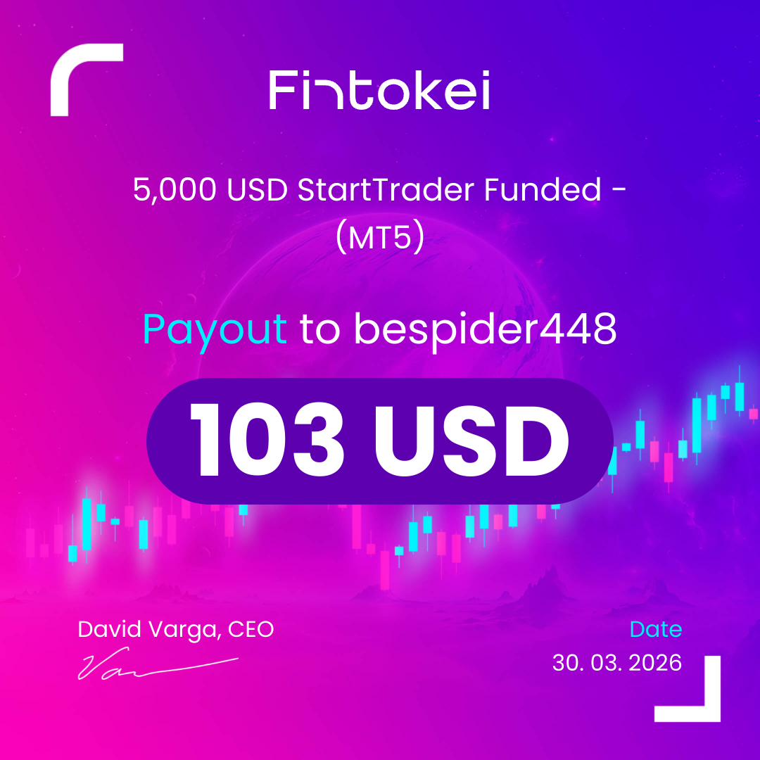 Fintokei payout certificate #6