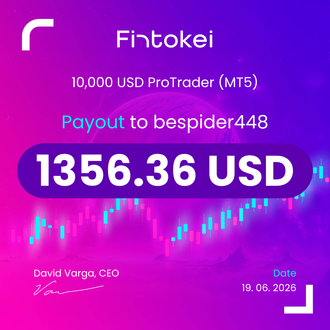 Fintokei payout certificate #7