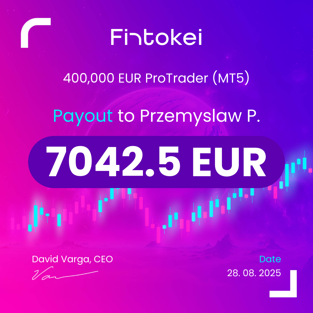Fintokei payout received — Pro Trader funded account payout certificate